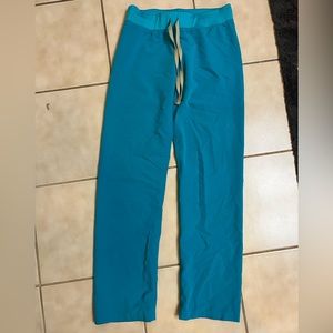 Figs teal scrub pants